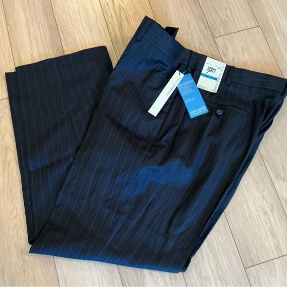 Other - NWT. Perry Ellis Brand Mens Navy Pinstripe Dress Slacks 36 X 30